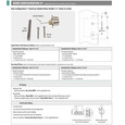Emtek Door Configuration #1 specification sheet showing components, door thickness requirements, spindle lengths, rosette screws, re-keying instructions, and construction keying details for 1171 multi point lock trim