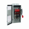 Eaton DH361FDK-GCL Heavy duty single-throw fused safety switch, Mill-duty, dust-tight, 30 A, NEMA 12/3R, Painted galvanized steel, Class H, Three-pole, Three-wire, 600 V, Max Hp: 7.5, 10/ 15, 20 hp (1/3PH @480, 600 V), #14-#2 Cu/Al