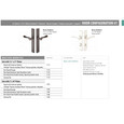 Emtek 11A1 Door Config #1 product family chart - Brass Modern 1-1/2" x 11" plates, keyed and non-keyed configurations, available finishes including Satin Brass, Oil Rubbed Bronze, Polished Nickel, Flat Black, Polished Chrome, and Unlacquered Brass