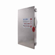 Eaton DH363NWK316 Heavy duty single-throw fused safety switch, Corrosion resistant, 100 A, NEMA 4X, Grade 316 stainless steel, Class H, Fusible with neutral, Three-pole, Four-wire, 600 V, Max Hp: 30, 40/ 60, 75 hp (1/3PH @480, 600 V), #14-#1/0 Cu/Al