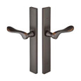 Emtek Emtek 11A2 Multi Point Lock Trim (Door Config #1) - Brass Plates, Modern Style (1.5" x 11"), Non-Keyed Passage EMTEK-11A2