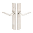 Emtek 11A2 Multi Point Lock Trim (Door Config #1) - Stainless Steel Plates, Modern Style (1.5" x 11"), Non-Keyed Passage