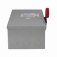 Eaton DH361URKV Enhanced visible blade single-throw non-fused safety switch, Single-throw, 30A, NEMA 3R, Painted galvanized steel, Non-fusible, Three-pole, Three-wire, 7.5 at 480 Vac TD 1 Ph, 10 at 600 Vac TD 1 Ph, 10 at 240 Vac TD 3 Ph