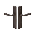 Emtek 11B2 Multi Point Lock Trim (Door Config #1) - Brass Plates, Modern Style (2" x 10"), Non-Keyed Passage