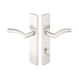 Emtek Emtek 11B3 Multi Point Lock Trim (Door Config #1) - Stainless Steel Plates, Modern Style (2" x 10"), Non-Keyed American Style Thumbturn Inside EMTEK-11B3-SS
