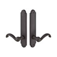 Emtek Emtek 1225 Multi Point Lock Trim (Door Config #2) - Sandcast Bronze Plates, Arched Style (2" x 10"), Dummy Pair EMTEK-1225