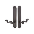 Emtek Emtek 1242 Multi Point Lock Trim (Door Config #2) - Lost Wax Cast Bronze Plates, Tuscany Style (2" x 10.5"), Non-Keyed Passage EMTEK-1242