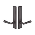 Emtek Emtek 1265 Multi Point Lock Trim (Door Config #2) - Sandcast Bronze Plates, Rectangular Style (2" x 10"), Dummy Pair EMTEK-1265
