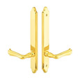 Emtek 1275 Multi Point Lock Trim (Door Config #2) - Brass Plates, Concord Style (1.5" x 11"), Dummy Pair