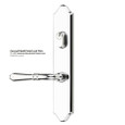 Emtek 1275 Multi Point Lock Trim (Door Config #2) - Brass Plates, Concord Style (1.5" x 11"), Dummy Pair