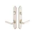 Emtek Emtek 1281 Multi Point Lock Trim (Door Config #2) - Brass Plates, Concord Style (2" x 10.5"), Keyed with American Cylinder Hub ABOVE Handle EMTEK-1281