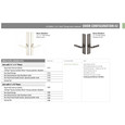 Emtek Door Configuration #2 overview chart – Brass Modern style multi-point lock trim options, lever families, and available finishes including Satin Brass, Oil Rubbed Bronze, Polished Nickel, Satin Nickel, Polished Chrome, and Unlacquered Brass