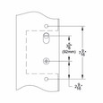 Emtek Emtek 12A2 Multi Point Lock Trim (Door Config #2) - Brass Plates, Modern Style (1.5" x 11"), Non-Keyed Passage EMTEK-12A2