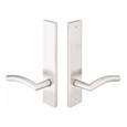 Emtek 12B2 Multi Point Lock Trim (Door Config #2) - Stainless Steel Plates, Modern Style (2" x 10"), Non-Keyed Passage