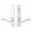 Emtek Emtek 12B3 Multi Point Lock Trim (Door Config #2) - Stainless Steel Plates, Modern Style (2" x 10"), Non-Keyed American Style Thumbturn Inside EMTEK-12B3-SS