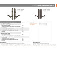 Emtek Emtek 1331 Multi Point Lock Trim (Door Config #3) - Lost Wax Cast Bronze Plates, Tuscany Style (1.5" x 11-1/8"), Keyed with American Cylinder Hub ABOVE Handle EMTEK-1331