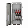 Eaton DH424FDK Enhanced visible blade single-throw safety switch, 200 A, NEMA 12/3R, Class H, Four-pole, Four-wire, 240 V, Max Hp: 30, 25/ 50, 60/ 40 hp (1,3PH @Std/TD/250 Vdc), 600 V, #6-300 kcmil Cu/Al