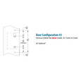 Emtek Emtek 1361 Multi Point Lock Trim (Door Config #3) - Sandcast Bronze Plates, Rectangular Style (2" x 10"), Keyed with American Cylinder Hub ABOVE Handle EMTEK-1361
