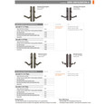 Emtek Emtek 1361 Multi Point Lock Trim (Door Config #3) - Sandcast Bronze Plates, Rectangular Style (2" x 10"), Keyed with American Cylinder Hub ABOVE Handle EMTEK-1361