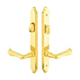 Emtek Emtek 1371 Multi Point Lock Trim (Door Config #3) - Brass Plates, Concord Style (1.5" x 11"), Keyed with American Cylinder Hub ABOVE Handle EMTEK-1371