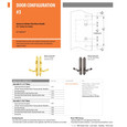 Emtek Emtek 1384 Multi Point Lock Trim (Door Config #3) - Brass Plates, Concord Style (2" x 10.5"), Non-Keyed Fixed Handle Outside, Operating Handle Inside (for Semi-Active Door) EMTEK-1384