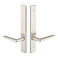 Emtek 13A2 Multi Point Lock Trim (Door Config #3) - Brass Plates, Modern Style (1.5" x 11"), Non-Keyed Passage
