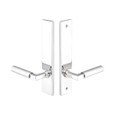Emtek Emtek 13B2 Multi Point Lock Trim (Door Config #3) - Brass Plates, Modern Style (2" x 10"), Non-Keyed Passage EMTEK-13B2