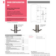 Emtek Emtek 1422 Multi Point Lock Trim (Door Config #4) - Sandcast Bronze Plates, Arched Style (2" x 10"), Non-Keyed Passage EMTEK-1422