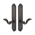 Emtek Emtek 1442 Multi Point Lock Trim (Door Config #4) - Lost Wax Cast Bronze Plates, Tuscany Style (2" x 10.5"), Non-Keyed Passage EMTEK-1442