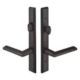 Emtek Emtek 1451 Multi Point Lock Trim (Door Config #4) - Sandcast Bronze Plates, Rectangular Style (1.5" x 11"), Keyed with American Cylinder Hub ABOVE Handle EMTEK-1451