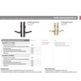 Emtek Emtek 1452 Multi Point Lock Trim (Door Config #4) - Sandcast Bronze Plates, Rectangular Style (1.5" x 11"), Non-Keyed Passage EMTEK-1452