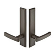 Emtek Emtek 1462 Multi Point Lock Trim (Door Config #4) - Sandcast Bronze Plates, Rectangular Style (2" x 10"), Non-Keyed Passage EMTEK-1462