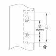 Emtek Emtek 14A3 Multi Point Lock Trim (Door Config #4) - Brass Plates, Modern Style (1.5" x 11"), Non-Keyed American Style Thumbturn Inside EMTEK-14A3