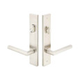 Emtek Emtek 14B1 Multi Point Lock Trim (Door Config #4) - Stainless Steel Plates, Modern Style (2" x 10"), Keyed with American Cylinder Hub ABOVE Handle EMTEK-14B1-SS