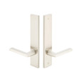 Emtek 14B2 Multi Point Lock Trim (Door Config #4) - Brass Plates, Modern Style (2" x 10"), Non-Keyed Passage