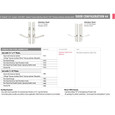Emtek Emtek 14B4 Multi Point Lock Trim (Door Config #4) - Stainless Steel Plates, Modern Style (2" x 10"), Non-Keyed Fixed Handle Outside, Operating Handle Inside (for Semi-Active Door) EMTEK-14B4-SS
