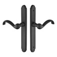 Emtek Emtek 1512 Multi Point Lock Trim (Door Config #5) - Sandcast Bronze Plates, Arched Style (1.5" x 11"), Non-Keyed Passage EMTEK-1512