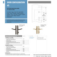 Emtek Emtek 1525 Multi Point Lock Trim (Door Config #5) - Sandcast Bronze Plates, Arched Style (2" x 10"), Dummy Pair EMTEK-1525