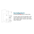 Emtek Emtek 1543 Multi Point Lock Trim (Door Config #5) - Lost Wax Cast Bronze Plates, Tuscany Style (2" x 10.5"), Non-Keyed American Style Thumbturn Inside EMTEK-1543