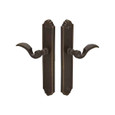 Emtek Emtek 1544 Multi Point Lock Trim (Door Config #5) - Lost Wax Cast Bronze Plates, Tuscany Style (2" x 10.5"), Non-Keyed Fixed Handle Outside, Operating Handle Inside (for Semi-Active Door) EMTEK-1544