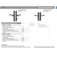 Emtek Emtek 1561 Multi Point Lock Trim (Door Config #5) - Sandcast Bronze Plates, Rectangular Style (2" x 10"), Keyed with Euro Cylinder Hub BELOW Handle EMTEK-1561