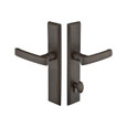 Emtek Emtek 1563 Multi Point Lock Trim (Door Config #5) - Sandcast Bronze Plates, Rectangular Style (2" x 10"), Non-Keyed American Style Thumbturn Inside EMTEK-1563