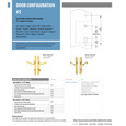 Emtek Emtek 1584 Multi Point Lock Trim (Door Config #5) - Brass Plates, Concord Style (2" x 10.5"), Non-Keyed Fixed Handle Outside, Operating Handle Inside (for Semi-Active Door) EMTEK-1584
