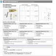 Emtek Door Config 5 component specification sheet showing spindle lengths, cylinder types, and door thickness ranges for keyed and non-keyed Euro profile cylinder configurations