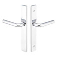 Emtek Emtek 15A2 Multi Point Lock Trim (Door Config #5) - Brass Plates, Modern Style (1.5" x 11"), Non-Keyed Passage EMTEK-15A2