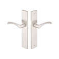 Emtek Emtek 15B2 Multi Point Lock Trim (Door Config #5) - Brass Plates, Modern Style (2" x 10"), Non-Keyed Passage EMTEK-15B2
