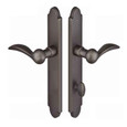 Emtek Emtek 1613 Multi Point Lock Trim (Door Config #6) - Sandcast Bronze Plates, Arched Style (1.5" x 11"), Non-Keyed American Style Thumbturn Inside EMTEK-1613