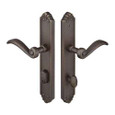 Emtek Emtek 1641 Multi Point Lock Trim (Door Config #6) - Lost Wax Cast Bronze Plates, Tuscany Style (2" x 10.5"), Keyed with American Cylinder Hub BELOW Handle EMTEK-1641
