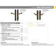 Emtek Emtek 1643 Multi Point Lock Trim (Door Config #6) - Lost Wax Cast Bronze Plates, Tuscany Style (2" x 10.5"), Non-Keyed American Style Thumbturn Inside EMTEK-1643