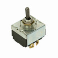 Eaton E10E315SS E10 toggle switch, Hesitation Switch, Three-pole, ON, OFF, ON, Maintained, 0.688 inch lever, Screw, Double-throw, 15A at 28 Vdc, 15A at 125 Vac, 10A at 250 Vac, 3/4 hp at 250 Vac